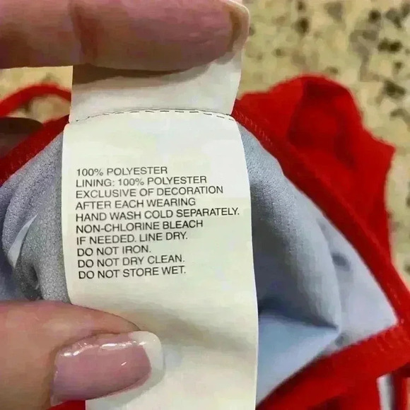 Nike Swim Womens One-Piece Poly Solid Lace Up Tie Back Swimsuit - Picture 5 of 6